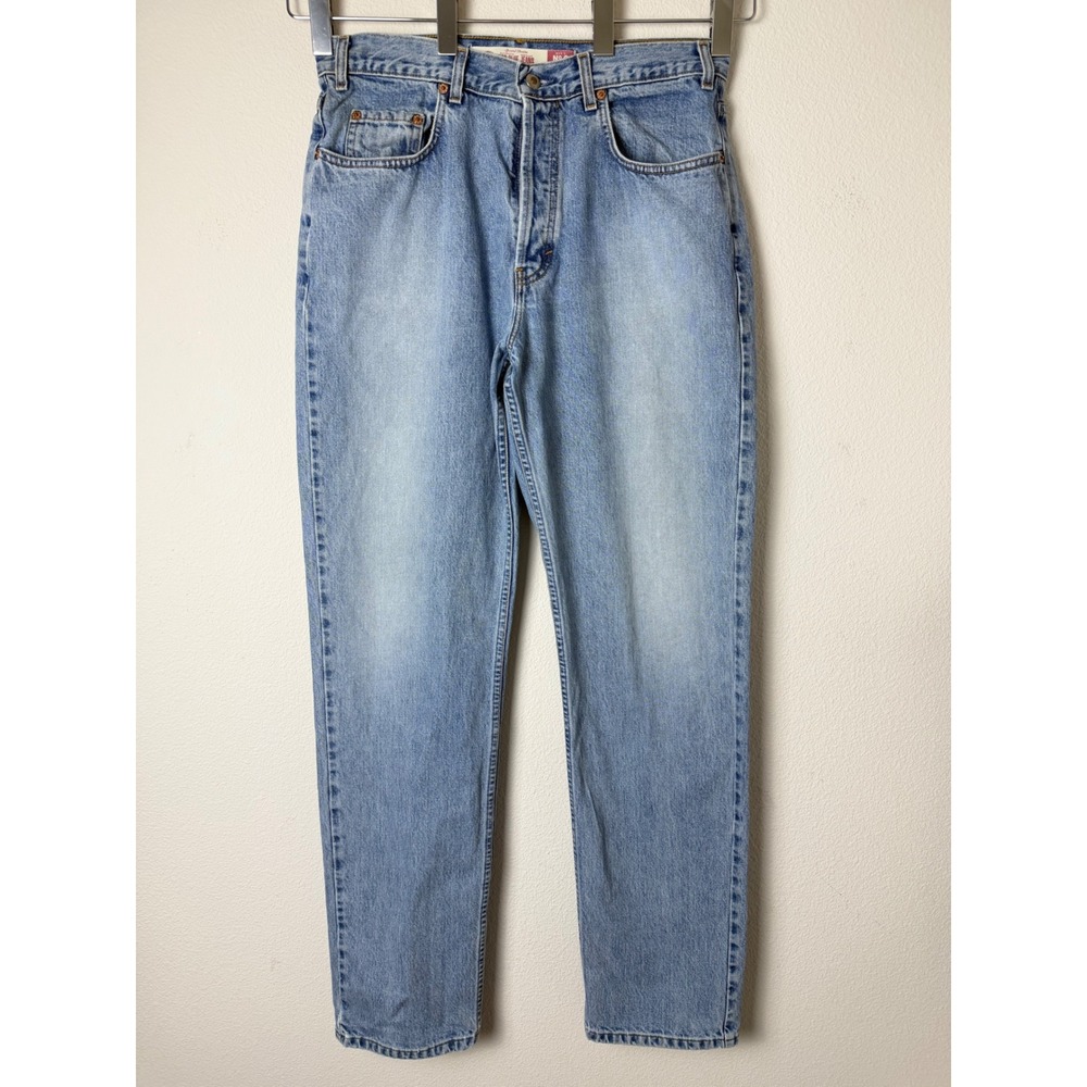 Gap Mens 100% Cotton Jeans No 6 LSE Loose Fit 34x34 Light Wash Vintage USA Made